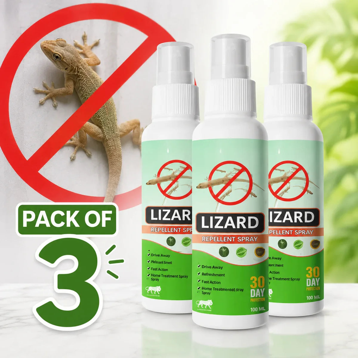 Lizard Repellent Spray – Pack of 3 (100ml each)