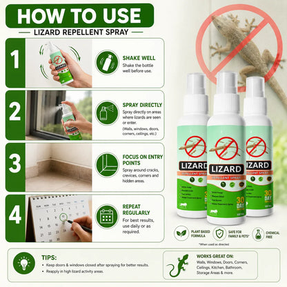 Lizard Repellent Spray – Pack of 3 (100ml each)