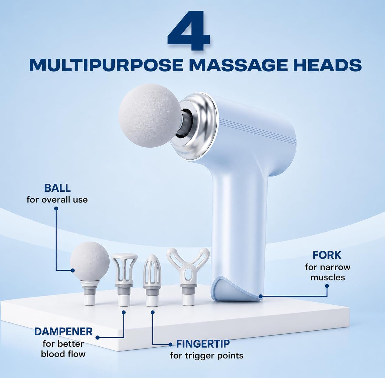 Mini Gun Massager Machine for Pain Relief